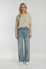 Cherry Embroidered Wide-Leg Jeans | Forever 21 Womens