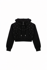 Cropped Embellished Hoodie | Forever 21 Womens