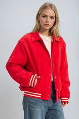Corduroy Varsity Jacket | Forever 21 Womens