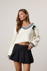 Cropped Varsity Sweater | Forever 21 Womens