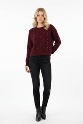 Embellished Cable-Knit Cropped Sweater | Forever 21 Womens