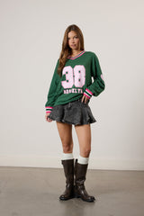 Brooklyn Long Sleeve Graphic Jersey | Forever 21 Womens
