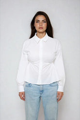 Cinched Cutout Button-Up Shirt | Forever 21 Womens