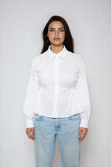 Cinched Cutout Button-Up Shirt | Forever 21 Womens