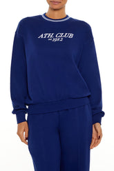 Fleece Varsity-Striped Pullover | Forever 21 Womens