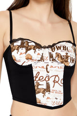 Cowboy Print Cropped Cami | Forever 21 Womens