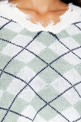 Cropped Argyle Sweater | Forever 21 Womens