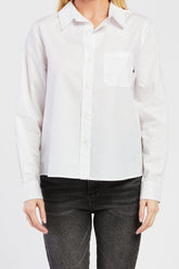 Chelina White Shirt with Long Sleeves | Forever 21 Womens