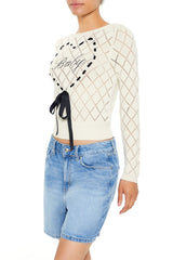 Baby Heart Bow Sweater | Forever 21 Womens