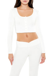 Button-Front Crop Top | Forever 21 Womens