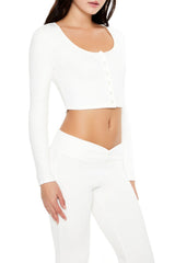 Button-Front Crop Top | Forever 21 Womens