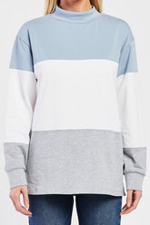Eloise Mock Neck Color Block Top | Forever 21 Womens