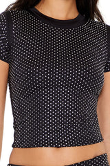 Contour Sculpt Rhinestone Tee | Forever 21 Womens