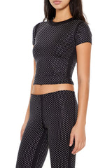 Contour Sculpt Rhinestone Tee | Forever 21 Womens