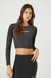 Cutout Sweater-Knit Crop Top | Forever 21 Womens