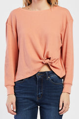 Benedict Long Sleeve Thermal Knit with Tie Detail | Forever 21 Womens