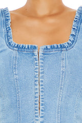 Denim Bustier Crop Top | Forever 21 Womens
