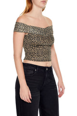 Cheetah Print Off-the-Shoulder Top | Forever 21 Womens