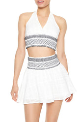 Embroidered Halter Crop Top | Forever 21 Womens