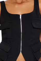 Cargo Split-Hem Crop Top | Forever 21 Womens