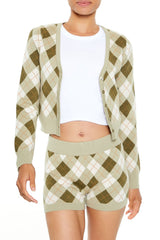 Argyle Cardigan Sweater | Forever 21 Womens