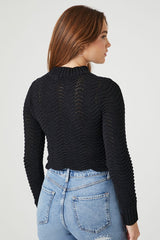 Cropped Open-Knit Sweater | Forever 21 Womens