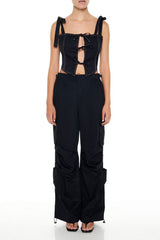 Cropped Cutout Bow Bustier Top | Forever 21 Womens