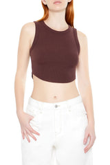 Cropped Dolphin-Hem Tank Top | Forever 21 Womens
