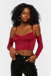 Bustier Open-Shoulder Crop Top | Forever 21 Womens