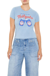 Just Here For the Tailgate Baby Tee | Forever 21 Womens