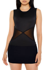 Contour Sculpt Mesh Top | Forever 21 Womens