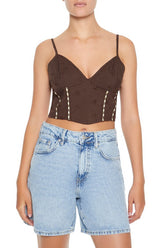 Eyelet Cropped Cami | Forever 21 Womens