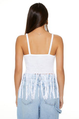 Crochet Sweater-Knit Fringe Cami | Forever 21 Womens