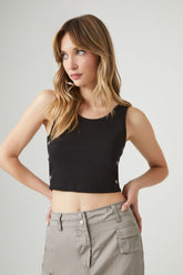 Eyelet Cropped Tank Top | Forever 21 Womens