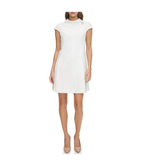 Cap Sleeve Roll Neck Shift Ivory | Forever 21 Womens