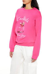 Cocktails Fleece Pullover | Forever 21 Womens