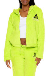 The Grinch Embroidered Zip-Up Hoodie | Forever 21 Womens