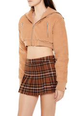 Cropped Corduroy Puffer Jacket | Forever 21 Womens