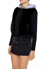 Colorblock Faux Fur Vest | Forever 21 Womens