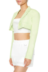 Cropped Peak Lapel Boxy Blazer | Forever 21 Womens