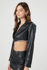 Cropped Faux Leather Jacket | Forever 21 Womens