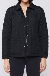 Rae Long Sleeve Snap Button Down Quilted Jacket | Forever 21 Womens