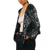 Umera Velvet Sequin Jacket | Forever 21 Womens