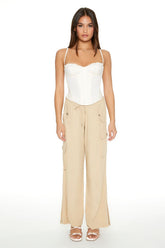 Drawstring Wide-Leg Cargo Pants | Forever 21 Womens