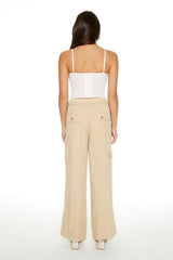 Drawstring Wide-Leg Cargo Pants | Forever 21 Womens