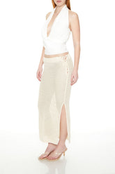 Crochet Lace-Up Maxi Skirt | Forever 21 Womens