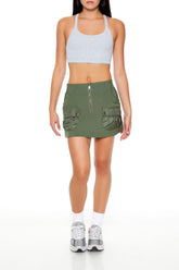 Active Zip-Up Cargo Skort | Forever 21 Womens