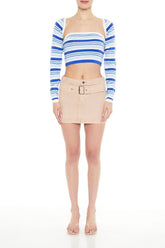 Buckled Twill Mini Skirt | Forever 21 Womens