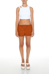Twill Drawstring Cargo Shorts | Forever 21 Womens