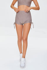 Active Honeycomb Drawstring Biker Shorts | Forever 21 Womens